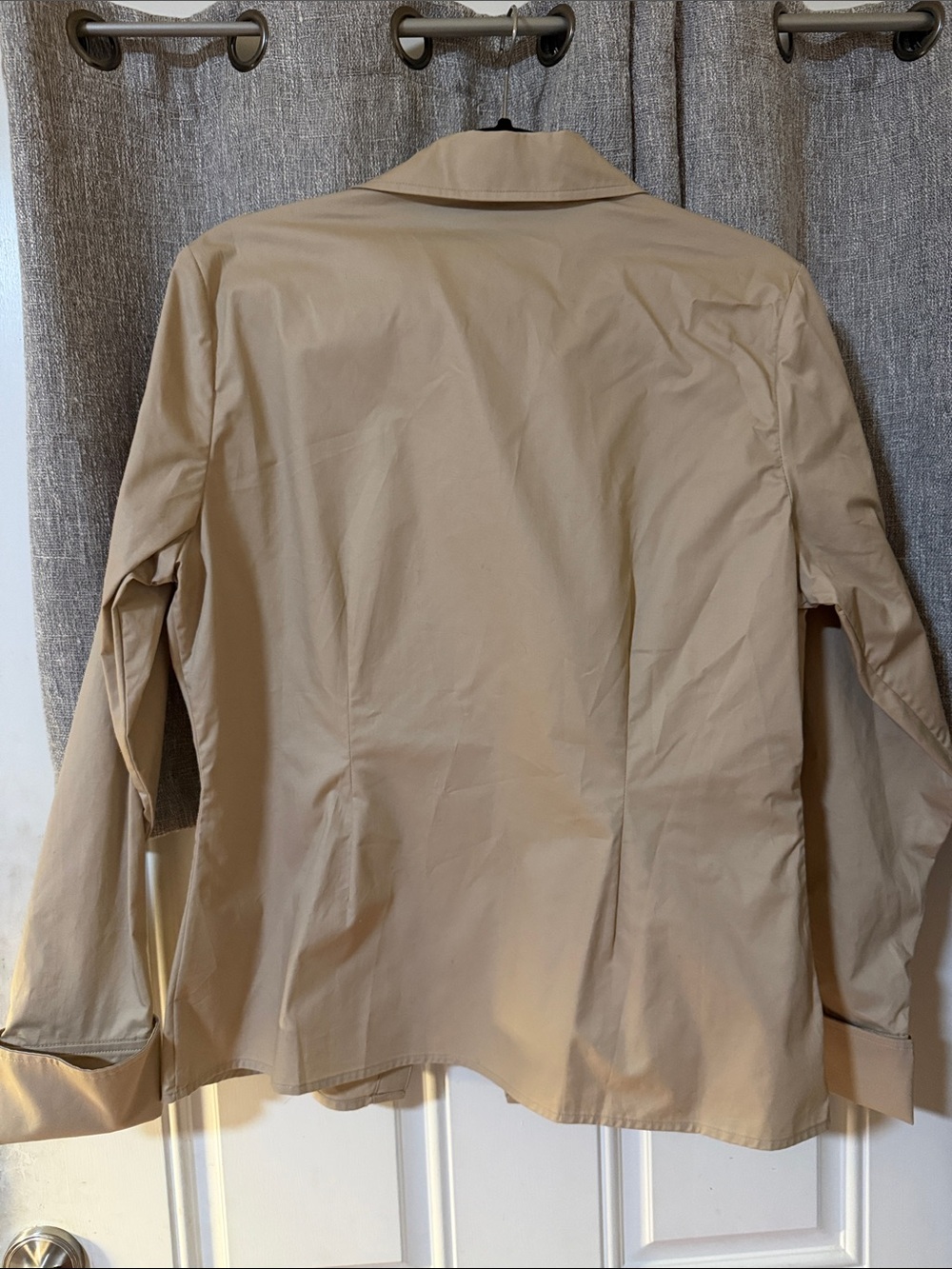 Anine Bing Beige Tan Lightweight Trench Shirt - Picture 3 of 4